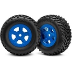 Traxxas колело 1.8/1.4", джанта SCT син, гума SCT (2)