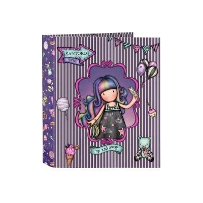 Gorjuss Папка с пръстени Gorjuss Up and away Лилав A4 (27 x 33 x 6 cm)