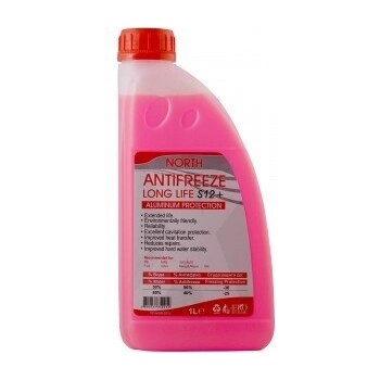 NORTH Антифриз north long life s12+ Червен -74c 1l (north long life s12+ Червен -74°c 1l)