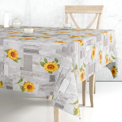 Mirella Ubrus PVC 163B - Slunečnice Role 140cm x 20m