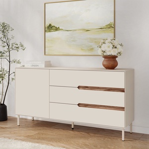 TopMebel Конзола Arch TopMebel от меламин в цвят пясъчник 150x40x78.4cm