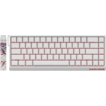 Madlions Professional Gaming Mechanical Keyboard MAD 68 R White (MAD-68-R-WH)