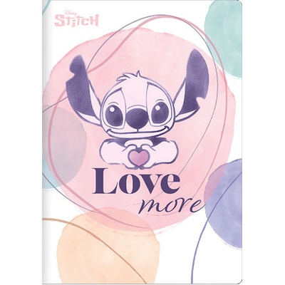 Stitch Sešit A5 blue čtvereček balení 6 ks