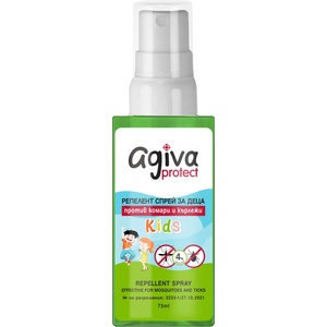 Agiva Спрей против ухапване от кърлежи и комари Agiva Protect Kids - 75 ml