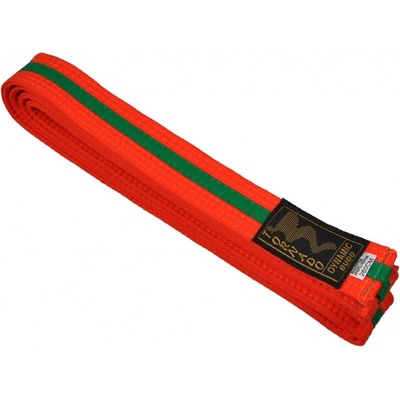 Kimono pásek Tornado Dynamic Budo - oranžový-zelený – Sleviste.cz
