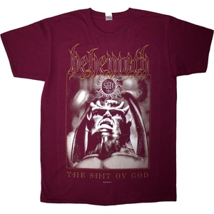 Behemoth The Shit Ov God Cover (Back Print) Red XL Риза (BEHETS12MR04)