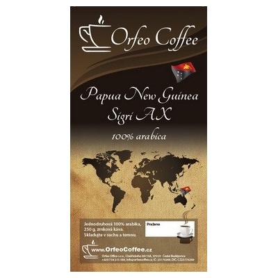 Orfeo coffee Papua New Guinea Sigri AX 250 g