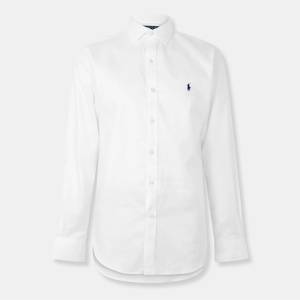 Ralph Lauren Риза с дълъг ръкав Polo Ralph Lauren Men's Long Sleeve Tailored Fit Oxford Shirt - White