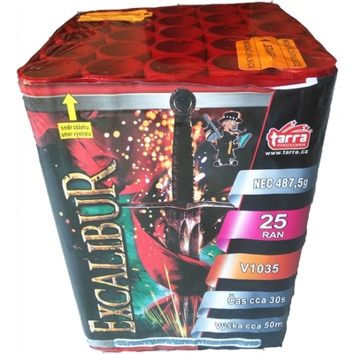 Baterie výmetlic EXCALIBUR 25 ran 4x1 Čína V1035