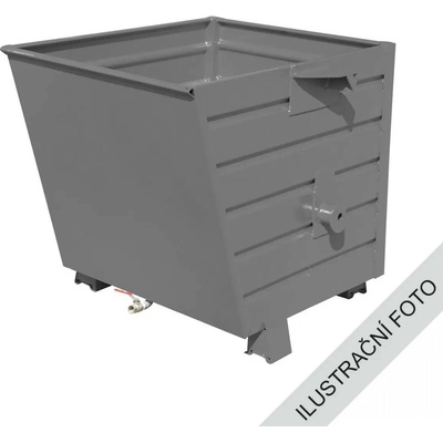Happy End Stohovatelný kontejner TRV s výpustí šedá nosnost 1500 kg PLN 8832/SE
