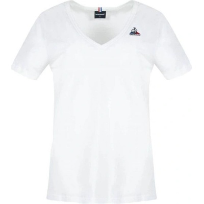 Le Coq Sportif Дамска тениска Le Coq Sportif ESS Tee SS Col V No. 1 W - Бял