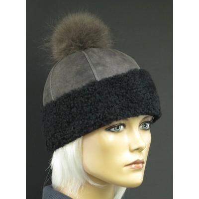 Splus dámská kožešinová čepice z ovčiny 5305 světle hnědá