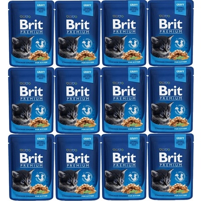 Brit Premium Cat Kitten Chicken Chunks 100 g – Sleviste.cz