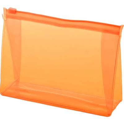Anda Present kosmetická taštička z PVC na zip oranžová