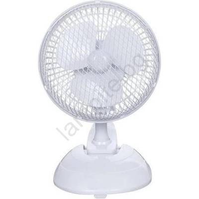EUROLAMP Настолен вентилатор 15 w/230 v, диаметър 20 см, бял (eu0703)