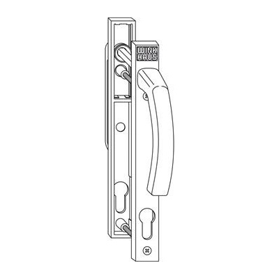 WINKHAUS Sada klik GG.RR.WS PZ-perforace do TS 70 mm hliník bílá (RAL 9016)