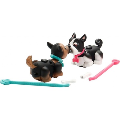 Pet Parade 2pack zvieratko 9,5 x 5 x 4 cm čierno-biely psík