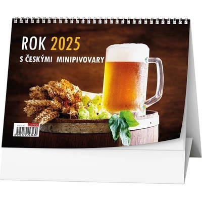 Stolní Rok s českými minipivovary 21 × 15 cm 2025 2025 – Zboží Dáma