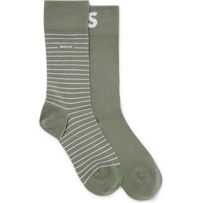 Boss Чорапи Boss Bodywear 2 Pack Stripe Socks - Open Green 343