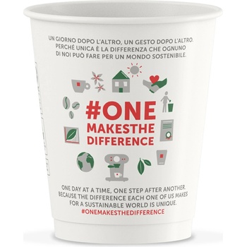 illy хартиена чаша с капак за кафе бяла 236 мл