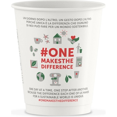 illy хартиена чаша с капак за кафе бяла 236 мл