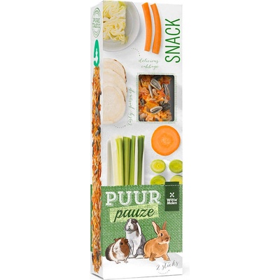 Witte Molen Puur pauze sticks parsnip & cabbage - Лакомство за гризачи - крекери 180 гр