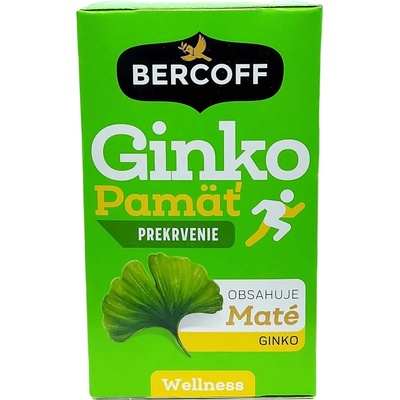 Bercoff Wellness Ginko pamäť a prekrvenie aromatizovaný bylinno-ovocný čaj 15 x 2 g