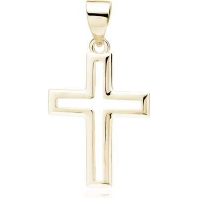 Olivie Stříbrný přívěsek KŘÍŽEK GOLD 9408