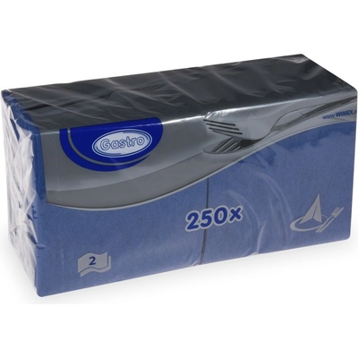 Gastro 85903 servítky 2V tmavomodré 250ks 24x24cm