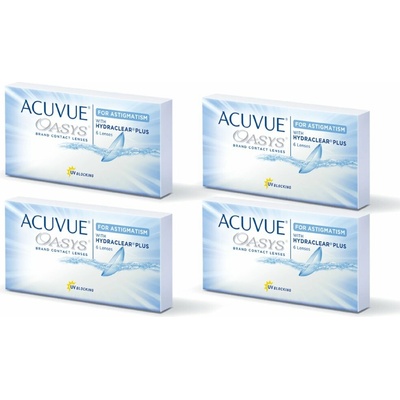 Johnson & Johnson Acuvue Oasys for Astigmatism 6 šošoviek výhodné balenie 4 krabiček