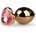 EasyToys Metal Butt Plug ET128PNK Gold-Pink
