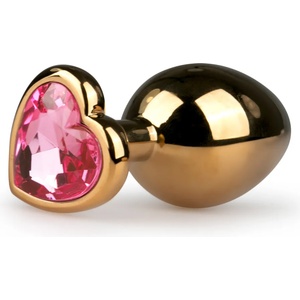 EasyToys Metal Butt Plug ET128PNK Gold-Pink
