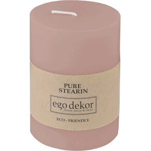 Ego dekor Прахово розова свещ Friendly, време на горене 37 ч. Eco - Eco candles by Ego dekor (ZBC-3771044)