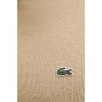 Lacoste Памучна тениска Lacoste в бежово с изчистен дизайн (TH6709)