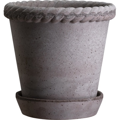 Bergs Potter Саксия Emilia с поставка 30 см сива (EG30S)