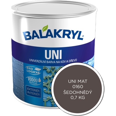 BALAKRYL UNI mat – 0,7 kg 0160 šedohnědý