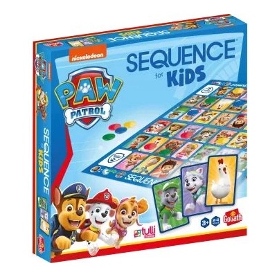Goliath Настолна игра Sequence Junior, Paw Paw Patrol Edition