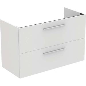 Ideal Standard i. Life A - Шкаф под мивка, 100x44x63 см, 2 чекмеджета, бял мат T5257DU (T5257DU)