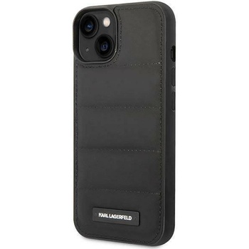Image 1 of KARL LAGERFELD Гръб Karl Lagerfeld Quilted Puffy Metal Logo Case за iPhone 14/13 - Черен (3666339077679)