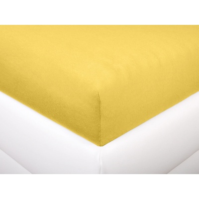 Aaryans jersey prostěradlo žluté 160x200