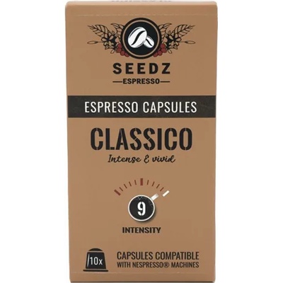 CoffeeSeedz Espresso Seedz Classico Биоразградими Съвместими Капсули Nespresso - 10бр