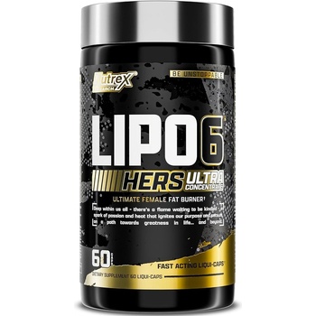 Nutrex Lipo 6 Black Hers Ultra Concentrate with Caffeine, 60 Capsules