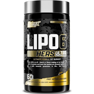 Nutrex Lipo 6 Black Hers Ultra Concentrate with Caffeine, 60 Capsules