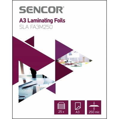 Folie laminovacie SENCOR SLA FA3M250 A3 250mic 25ks