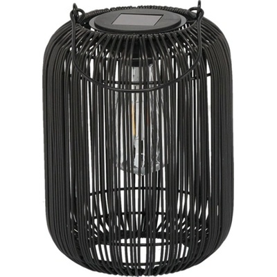 Pro-Tech shop Solárny kovový lampáš - čierny 24cm 63822