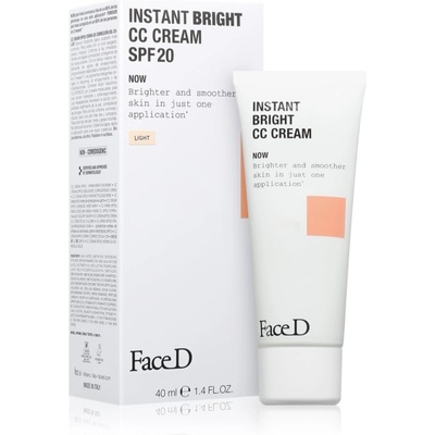 Face D Instant Bright хидратиращ СС крем SPF 20 цвят Light 40ml