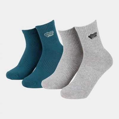Santa Cruz ponožky Groovy Stack Socks 2 Pack Deep Sea And Grey
