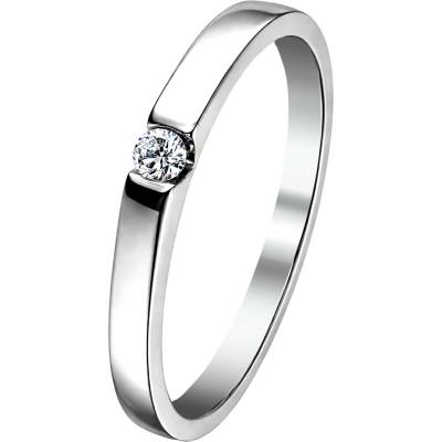 Zlaton Prsten bílé zlato kámen s diamantem N22102501284