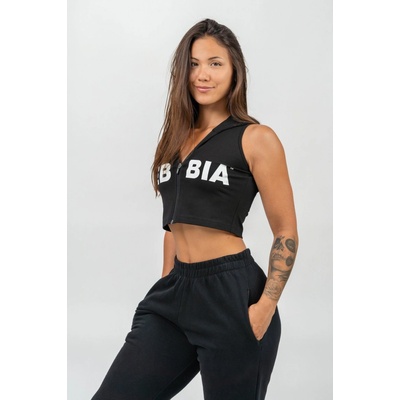 Nebbia Sleeveless Zip-Up Hoodie Muscle Mommy