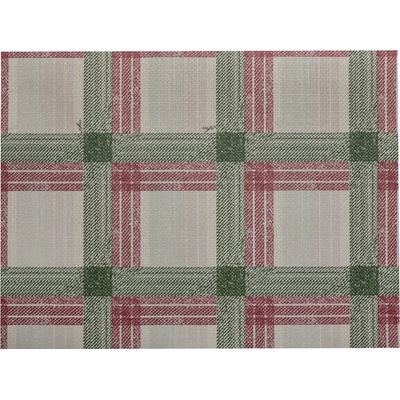 Infibra Jednorázové papírové prostírání Kostka bordó/zelená 30x40cm 250ks